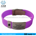 silicon bracelet with unique qr code for people